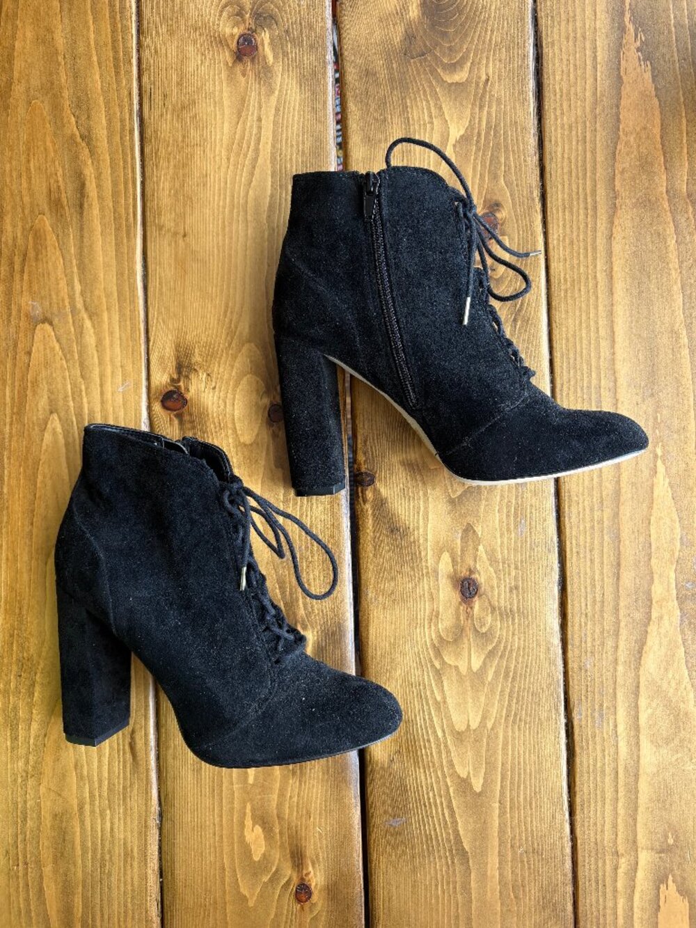 Call It Spring Black Faux Suede Booties